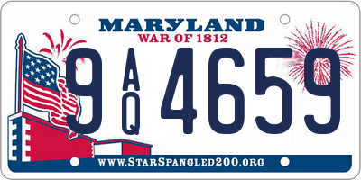 MD license plate 9AQ4659
