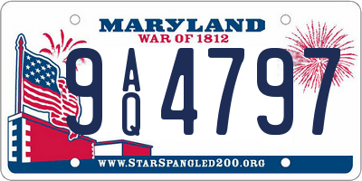 MD license plate 9AQ4797