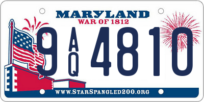MD license plate 9AQ4810