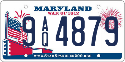 MD license plate 9AQ4879