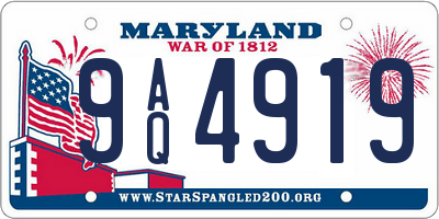 MD license plate 9AQ4919