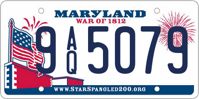 MD license plate 9AQ5079