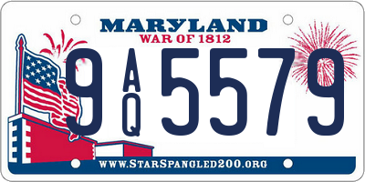 MD license plate 9AQ5579