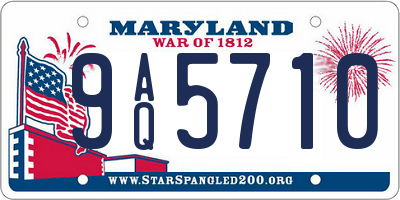 MD license plate 9AQ5710