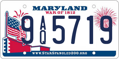 MD license plate 9AQ5719