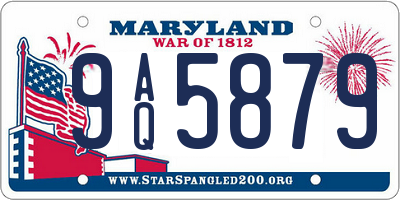 MD license plate 9AQ5879