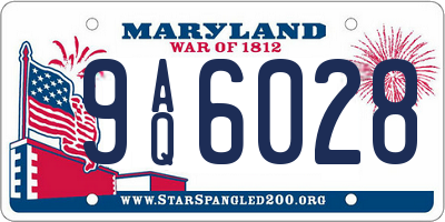MD license plate 9AQ6028
