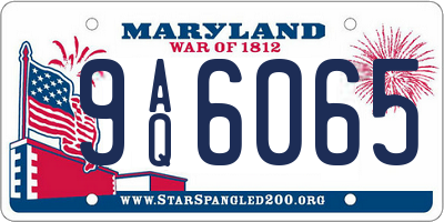 MD license plate 9AQ6065