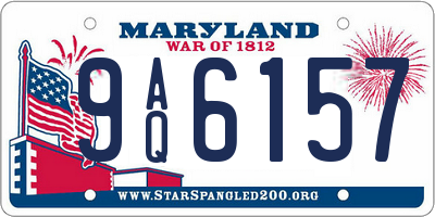 MD license plate 9AQ6157