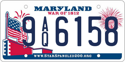 MD license plate 9AQ6158