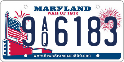 MD license plate 9AQ6183