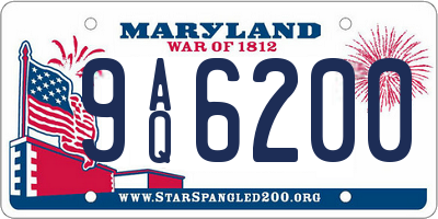 MD license plate 9AQ6200