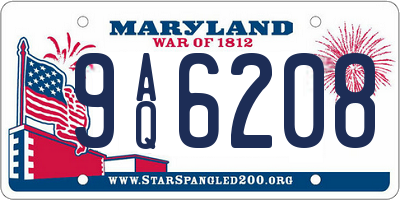 MD license plate 9AQ6208