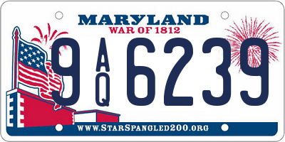 MD license plate 9AQ6239