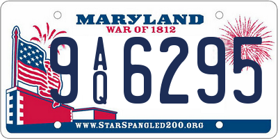 MD license plate 9AQ6295