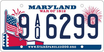 MD license plate 9AQ6299