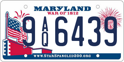MD license plate 9AQ6439