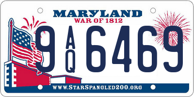 MD license plate 9AQ6469
