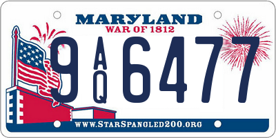 MD license plate 9AQ6477