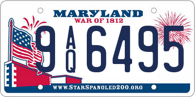 MD license plate 9AQ6495