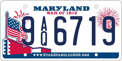 MD license plate 9AQ6719