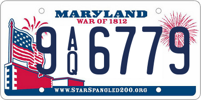 MD license plate 9AQ6779