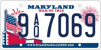 MD license plate 9AQ7069