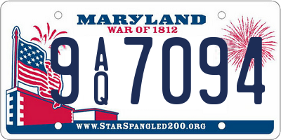 MD license plate 9AQ7094