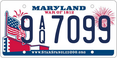 MD license plate 9AQ7099