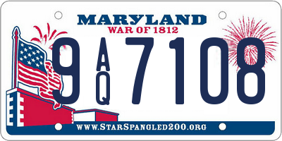 MD license plate 9AQ7108