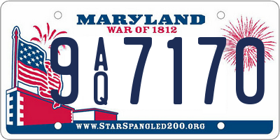 MD license plate 9AQ7170
