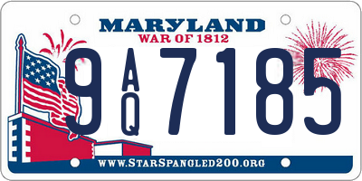 MD license plate 9AQ7185