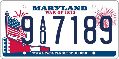 MD license plate 9AQ7189
