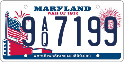 MD license plate 9AQ7199