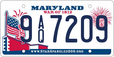 MD license plate 9AQ7209