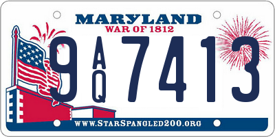 MD license plate 9AQ7413