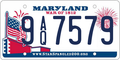 MD license plate 9AQ7579