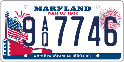 MD license plate 9AQ7746