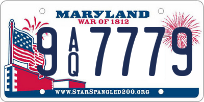 MD license plate 9AQ7779