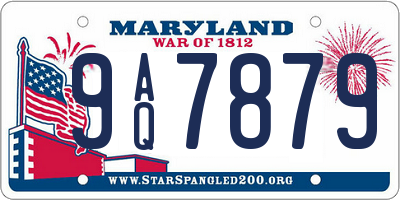 MD license plate 9AQ7879