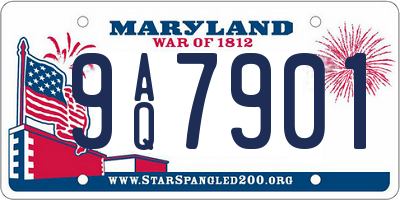MD license plate 9AQ7901
