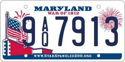 MD license plate 9AQ7913