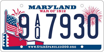 MD license plate 9AQ7930
