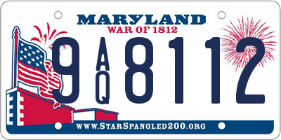 MD license plate 9AQ8112