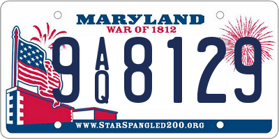 MD license plate 9AQ8129