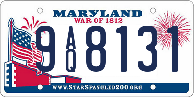 MD license plate 9AQ8131