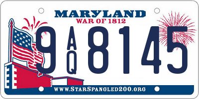 MD license plate 9AQ8145
