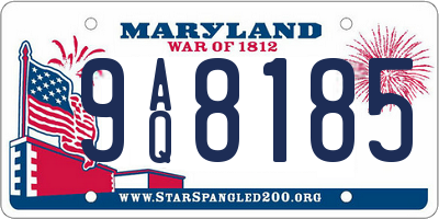 MD license plate 9AQ8185
