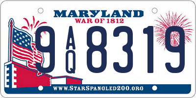 MD license plate 9AQ8319