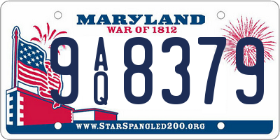 MD license plate 9AQ8379